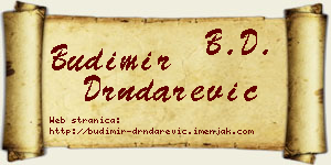 Budimir Drndarević vizit kartica